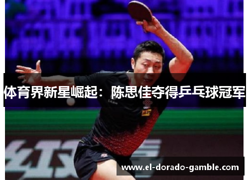 体育界新星崛起：陈思佳夺得乒乓球冠军